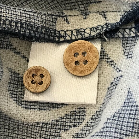 Jamaica Jaxx Hawaiian 100% Silk Shirt Men L Blue Floral Button Up Pocket 17981 - Picture 13 of 13